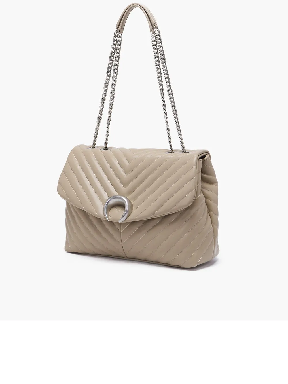 Moonlight Bowling Shoulder Bag Synthetic - Taupe