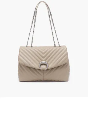 Moonlight Bowling Shoulder Bag Synthetic - Taupe