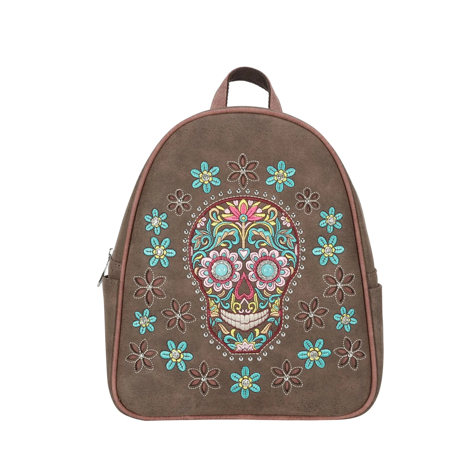 MW1121-9110 Montana West Sugar Skull Collection Backpack