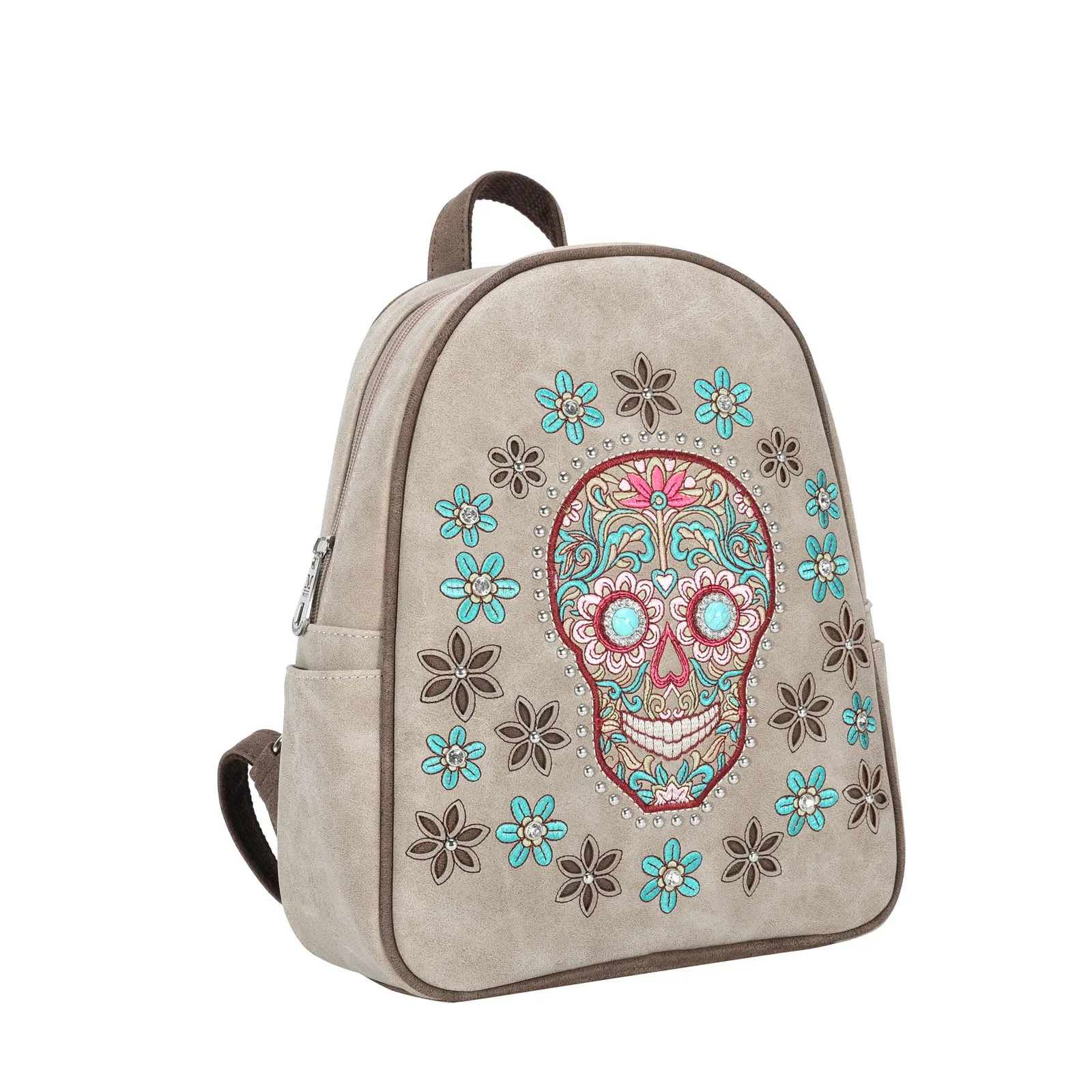 MW1121-9110 Montana West Sugar Skull Collection Backpack