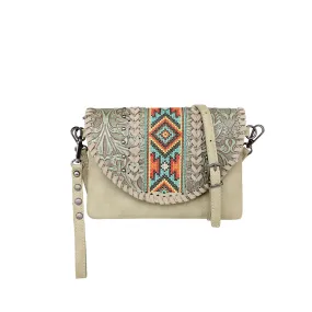 MW1142-181 Montana West Tooled Collection Crossbody/Wristlet