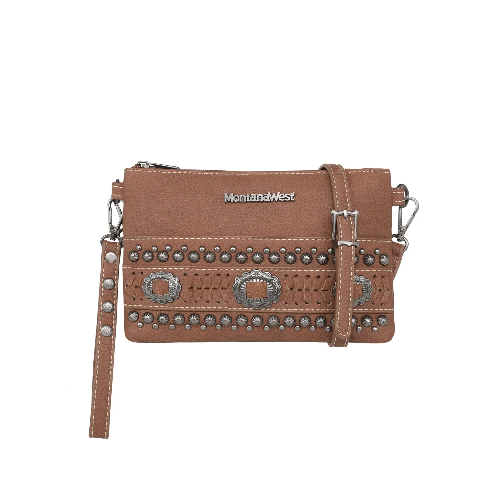 MW1152-181 Montana West Concho Collection Crossbody/Wristlet