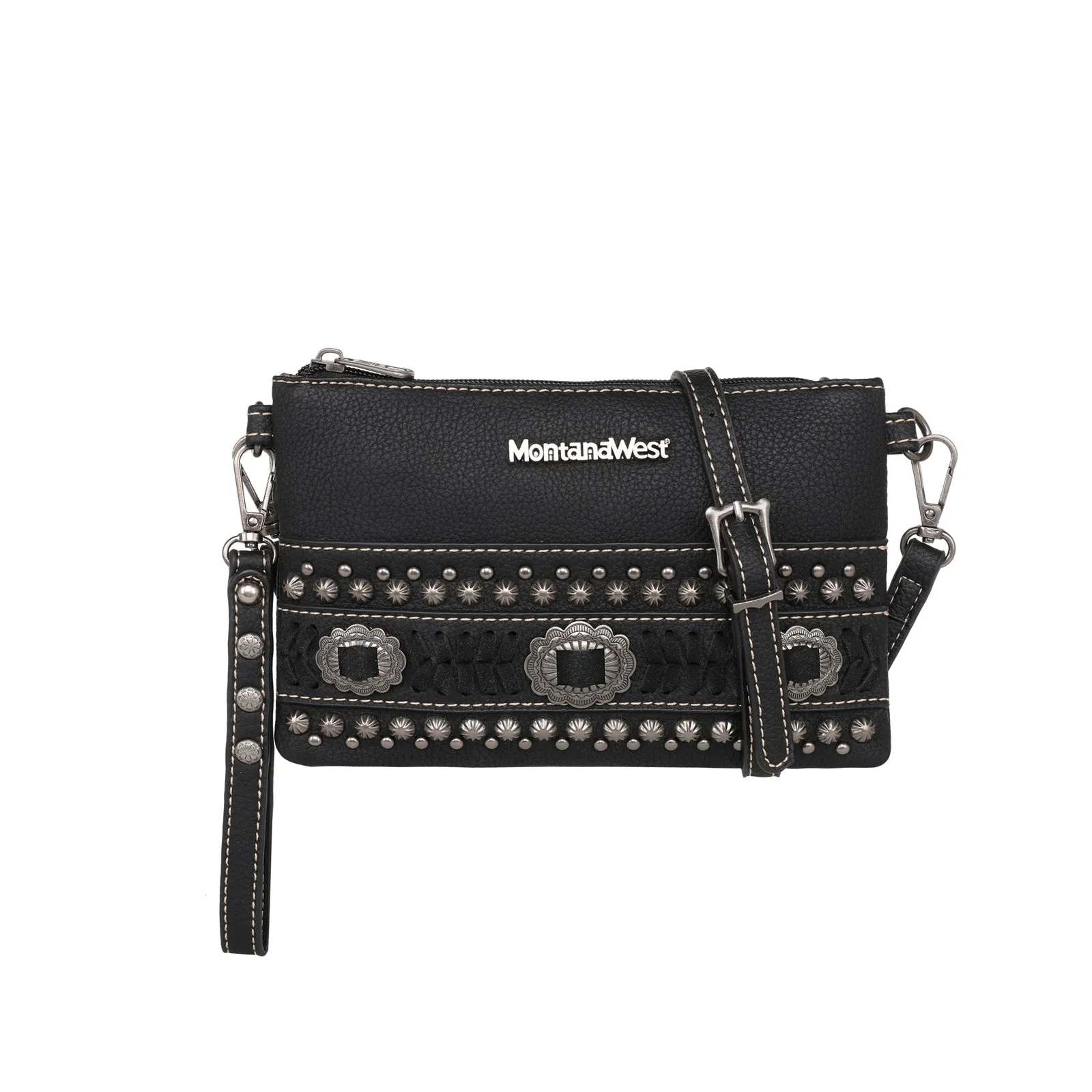 MW1152-181 Montana West Concho Collection Crossbody/Wristlet