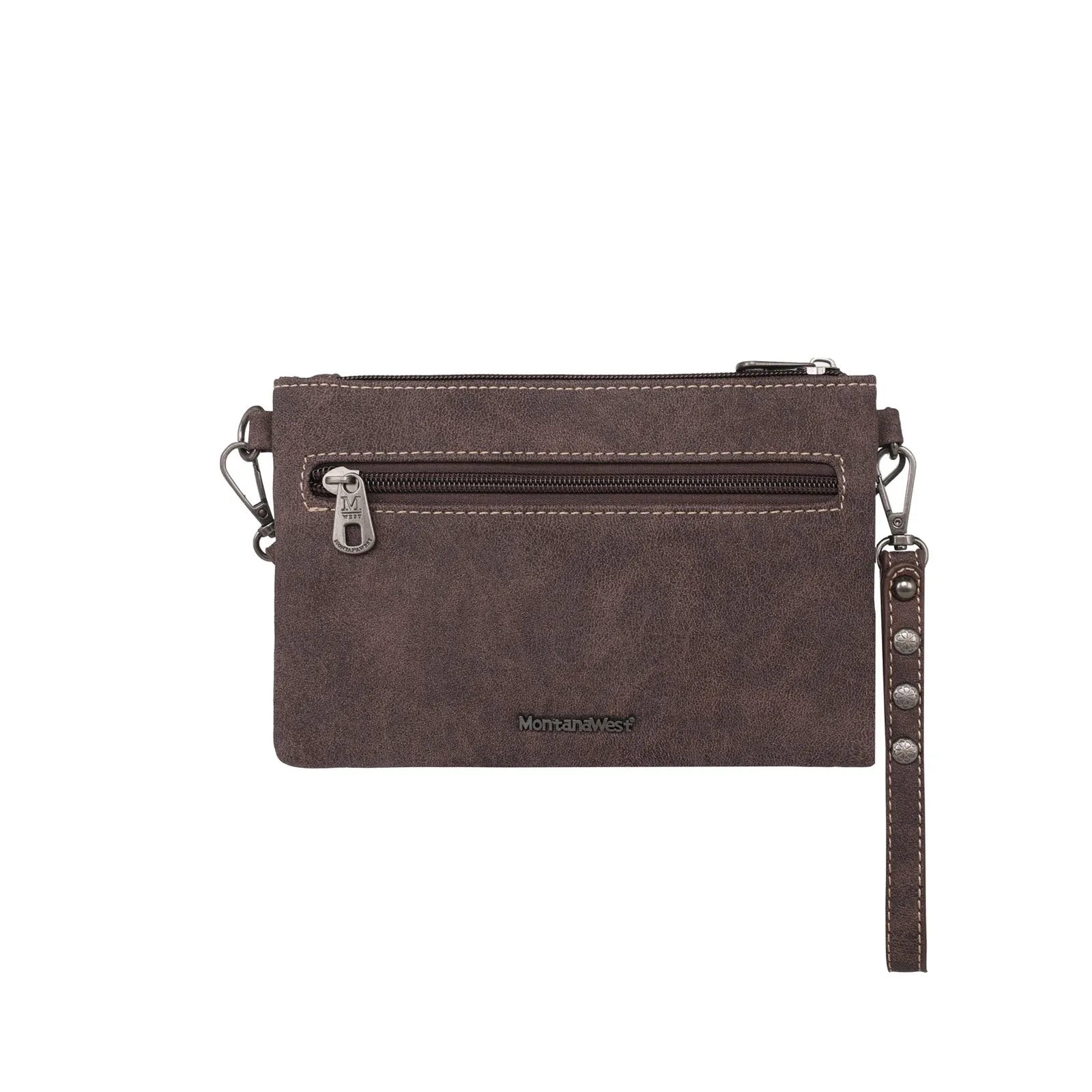 MW1205-181 Montana West Tooled Collection Clutch/Crossbody