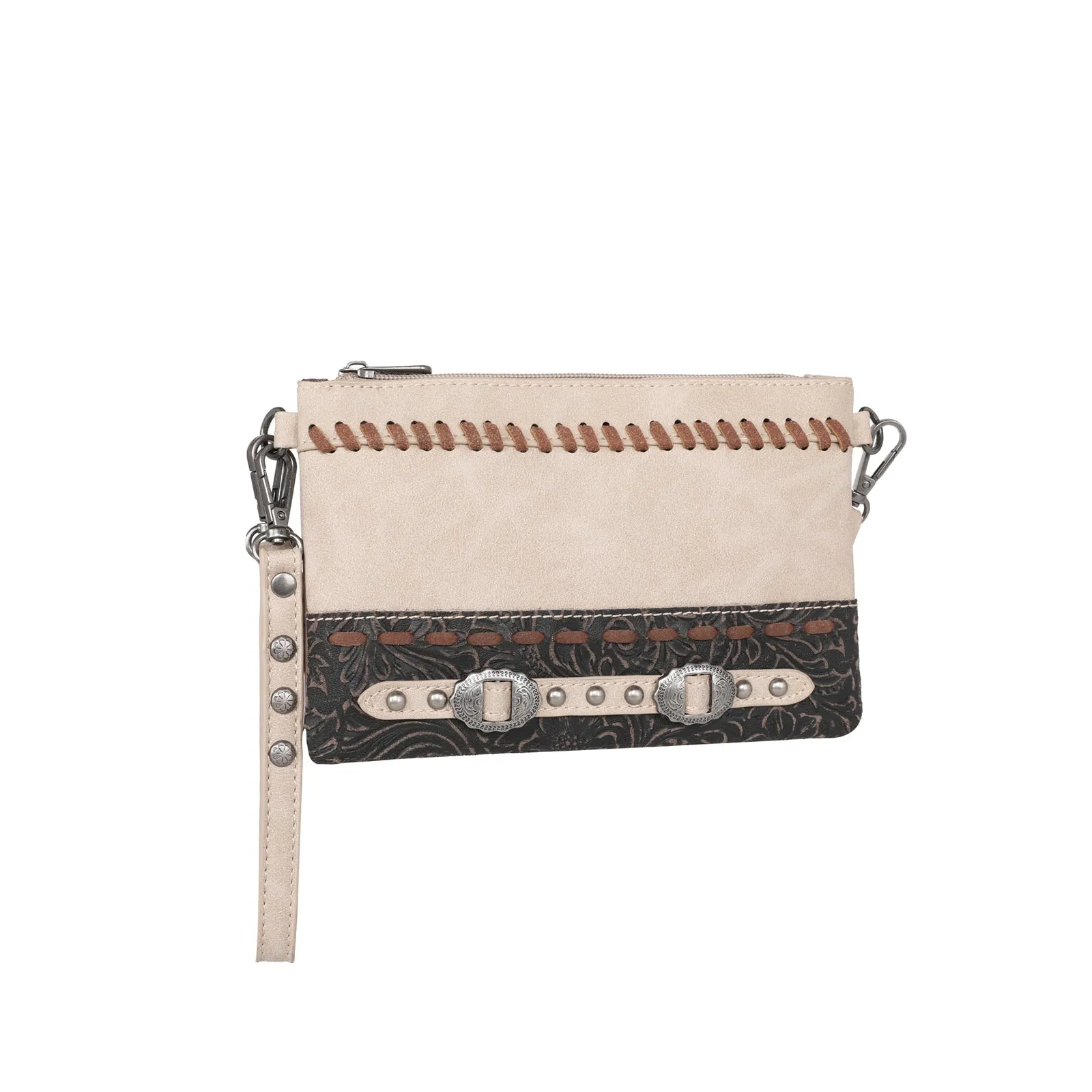 MW1205-181 Montana West Tooled Collection Clutch/Crossbody