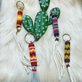 Navajo handmade BEADED KEYCHAIN or PURSE PULL