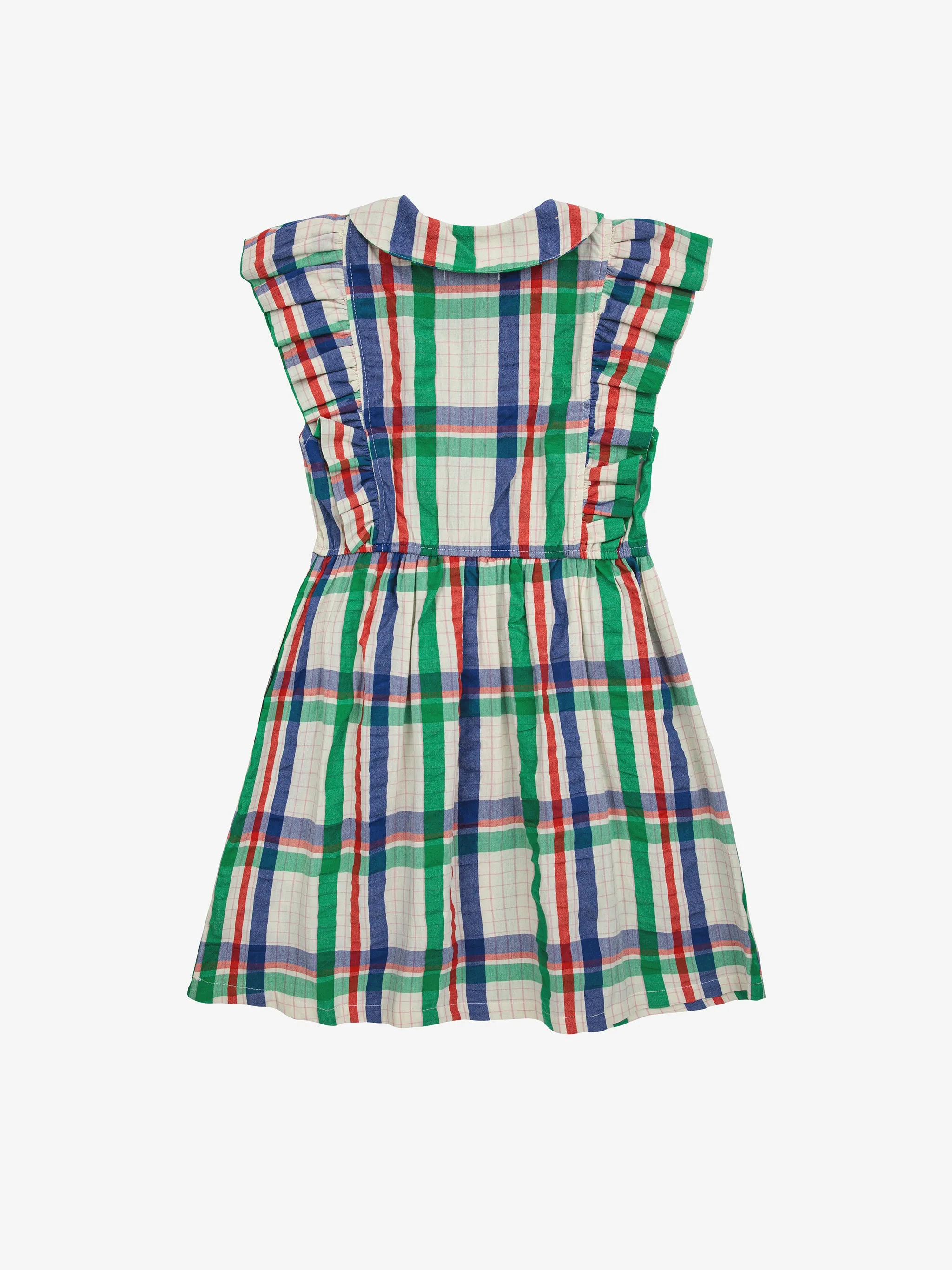 NEW Bobo Choses | Madras Checks ruffle woven dress