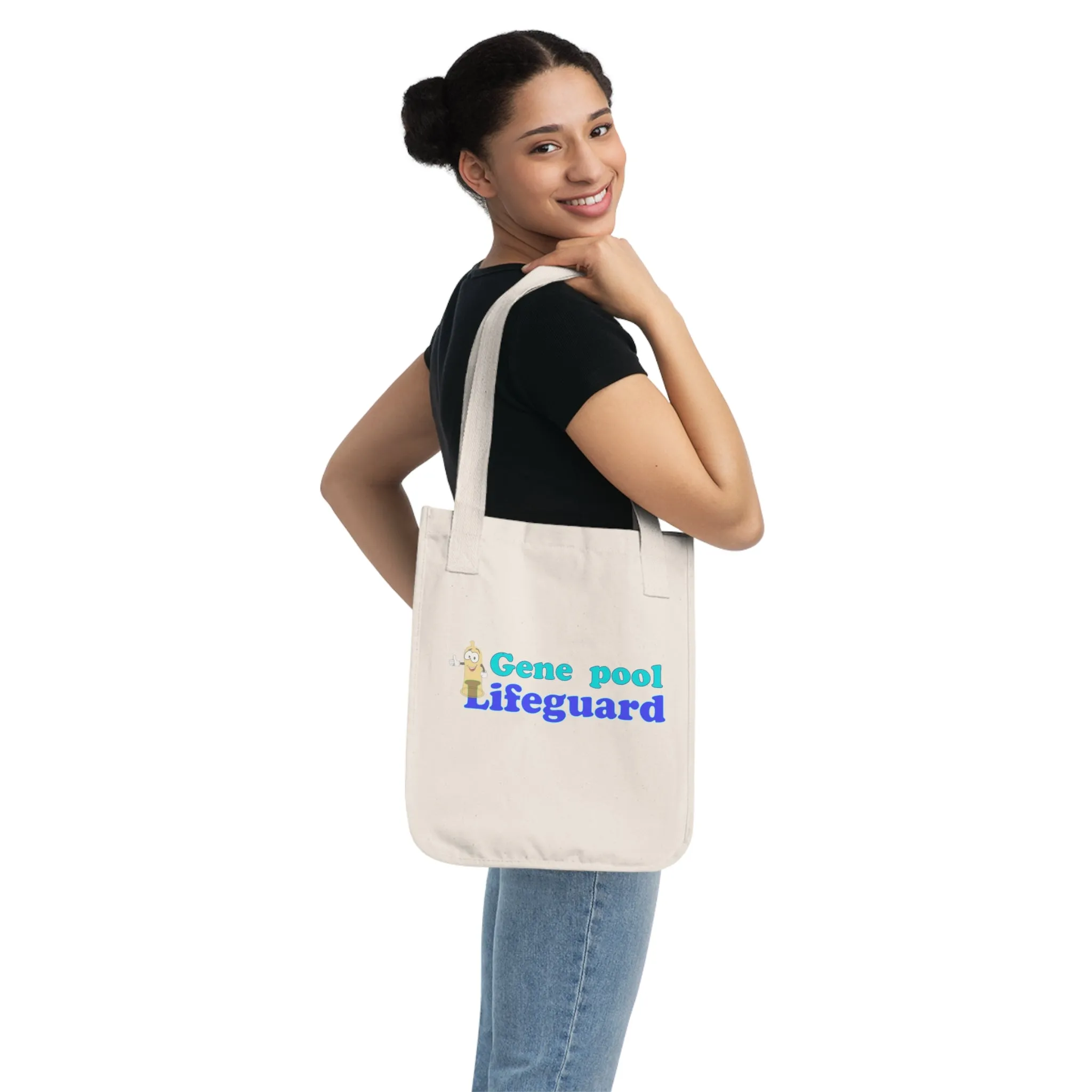 Organic Canvas Tote Bag - Gene Pool Lifeguard