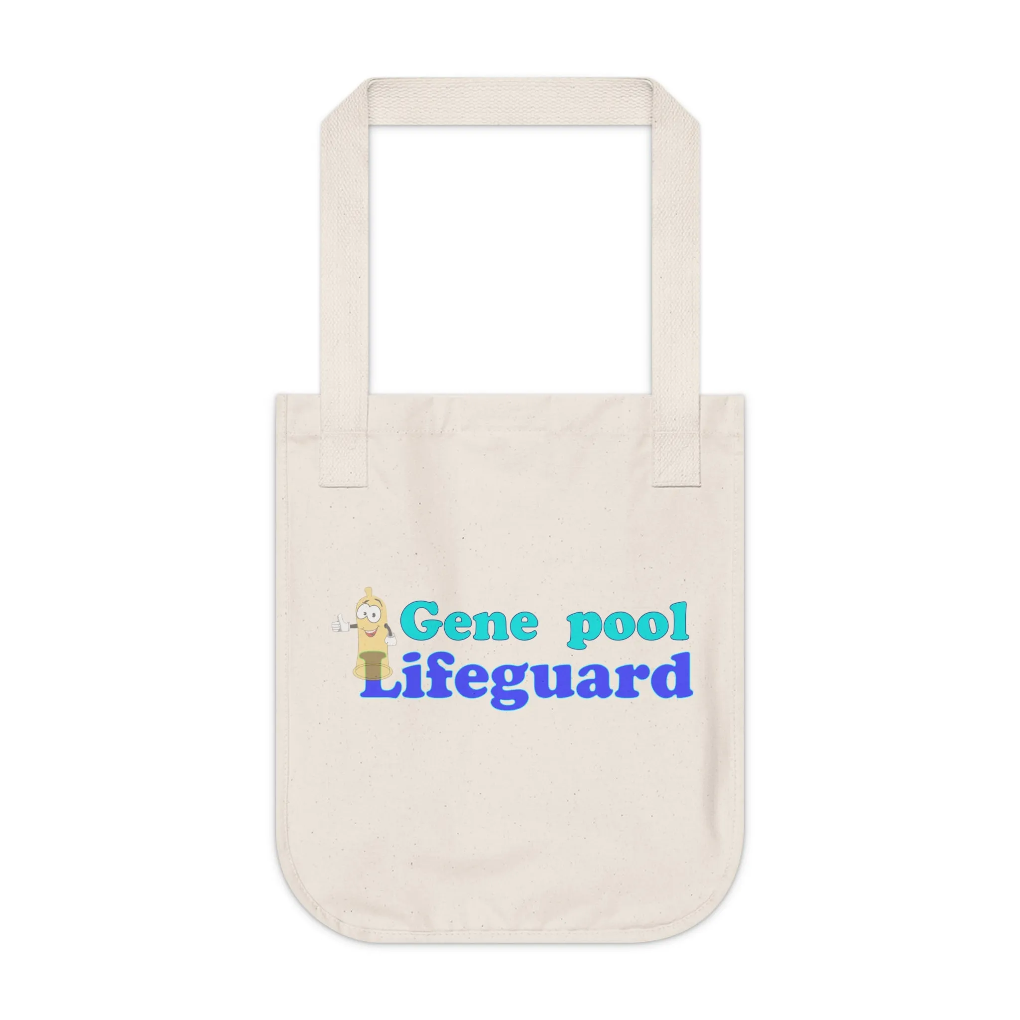 Organic Canvas Tote Bag - Gene Pool Lifeguard