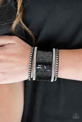 Paparazzi Accessories  - MERMAIDS Have More Fun #B93 - Black Bracelet