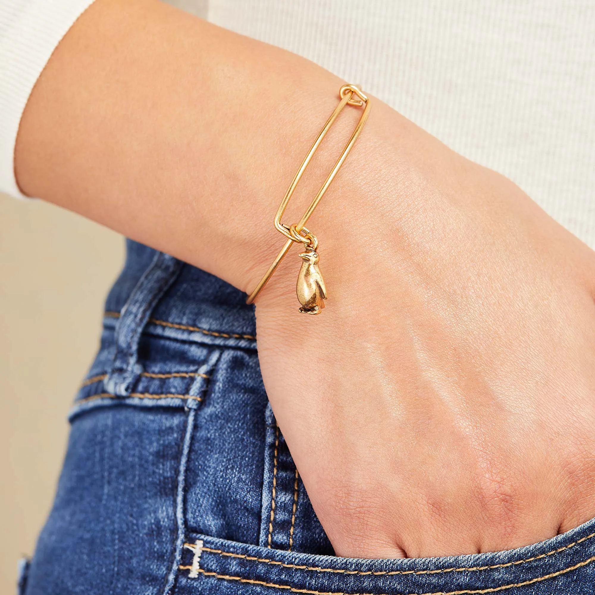 Penguin Charm Bangle