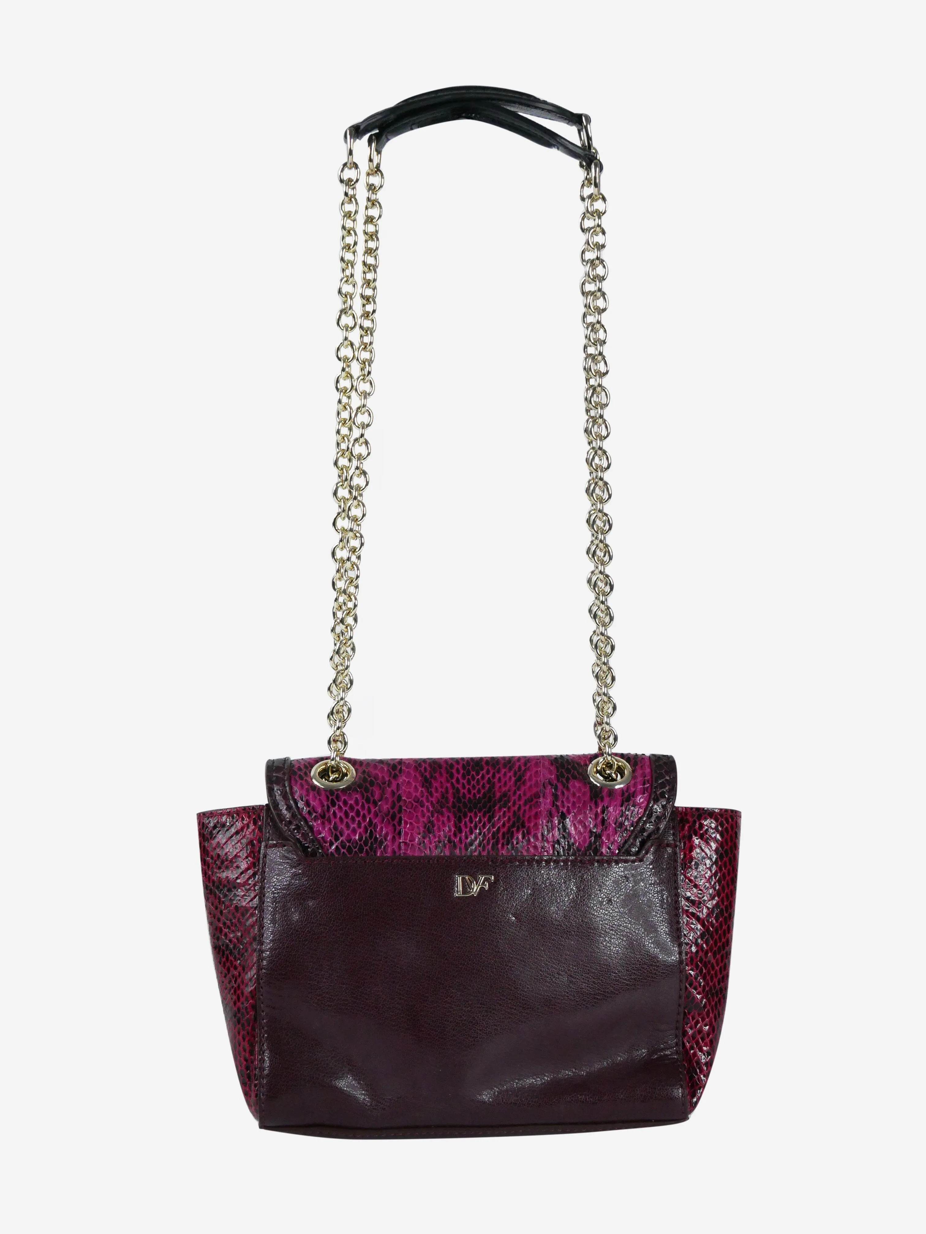 Pink snake print bag