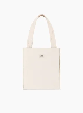 Quilted Tote Bag Tan