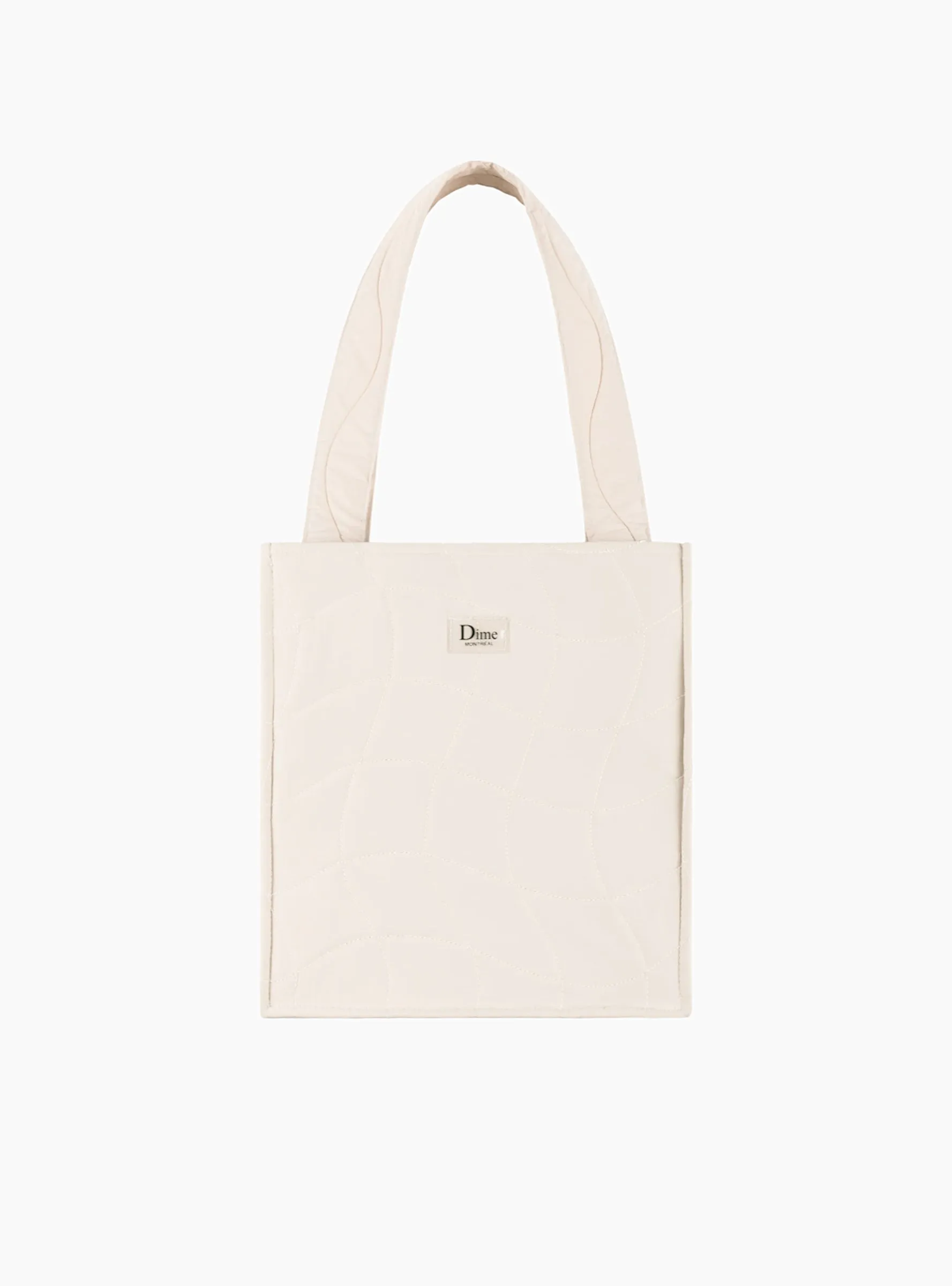 Quilted Tote Bag Tan