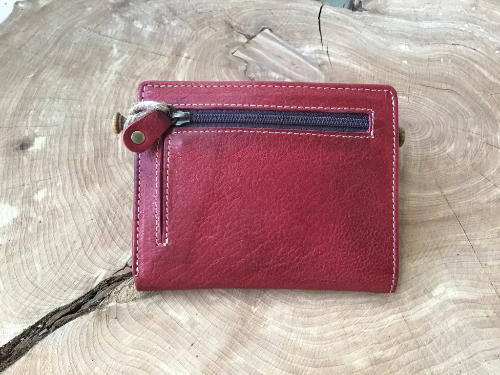 Red Leather Wallet