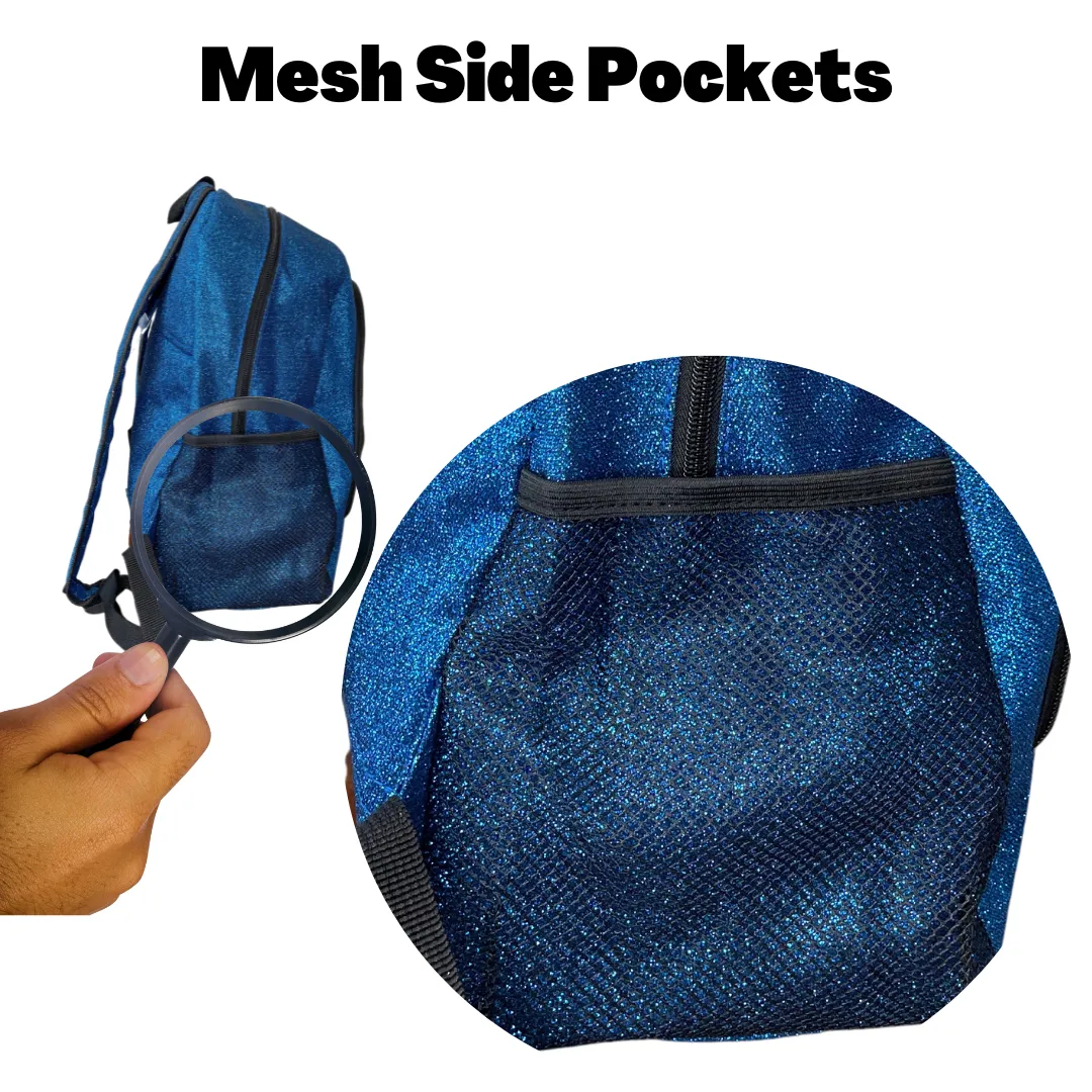 Royal Blue Glitter NGIL Canvas Backpack