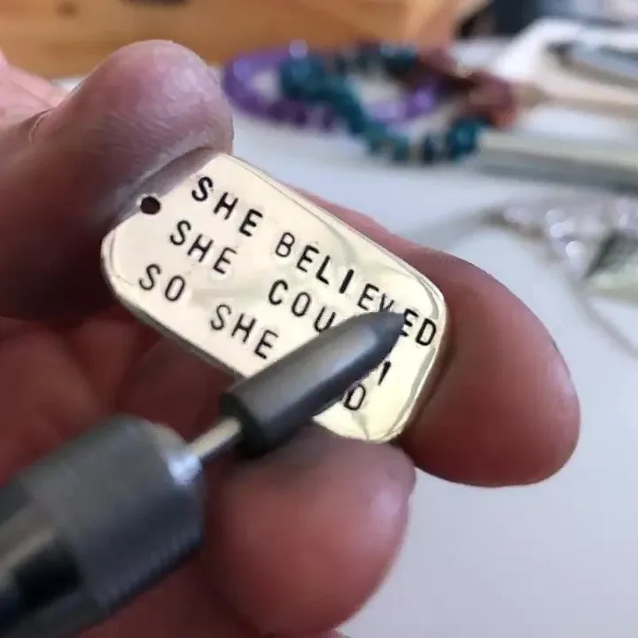 She Believed She Could So She Did Necklace