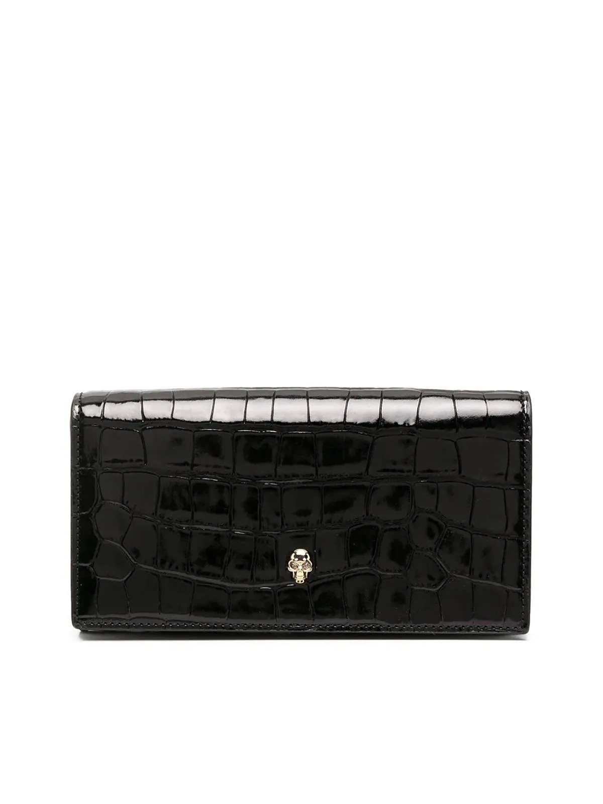 skull-embellished continental wallet