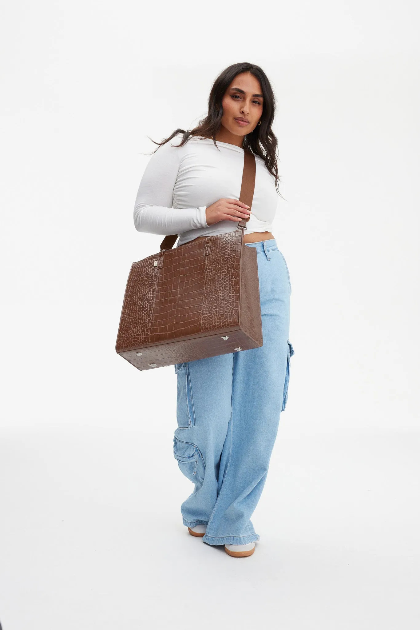 The Large Work Tote in Maple