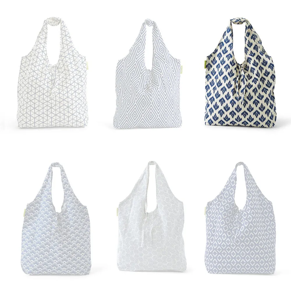 Two's Company Chinoiserie Blue & White Reusable Market Bag