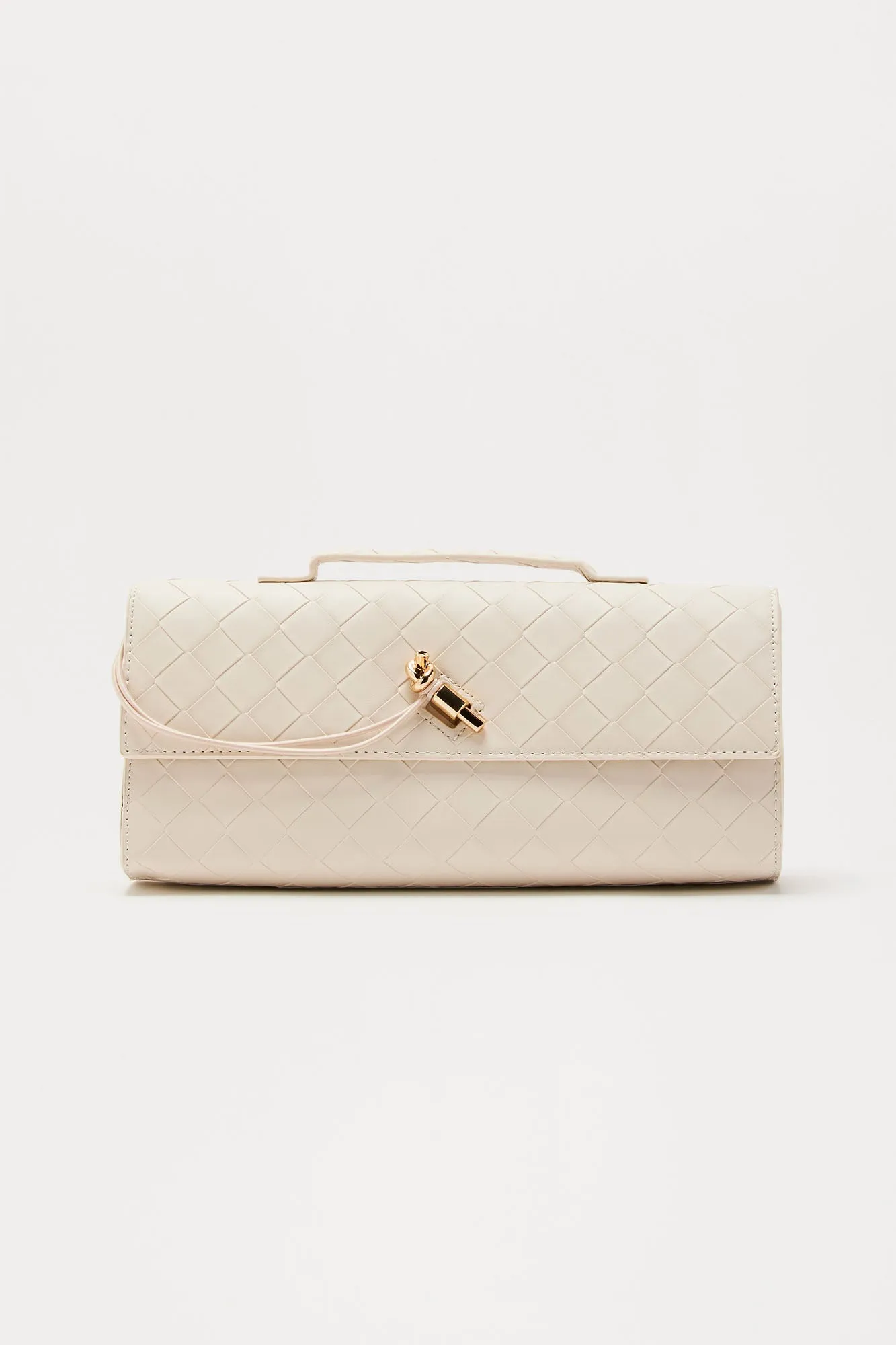 Veronica Woven Handbag - Ivory