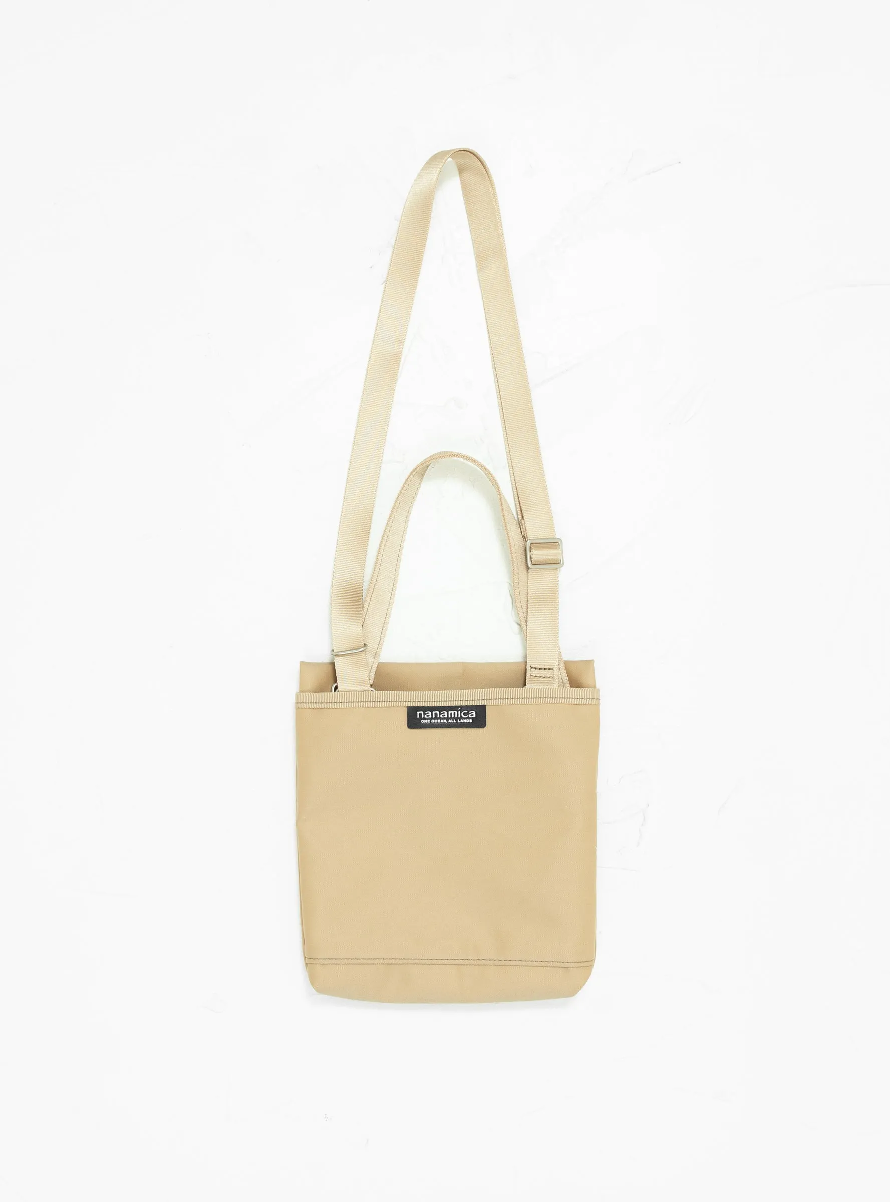 Water Repellent Shoulder Bag Beige