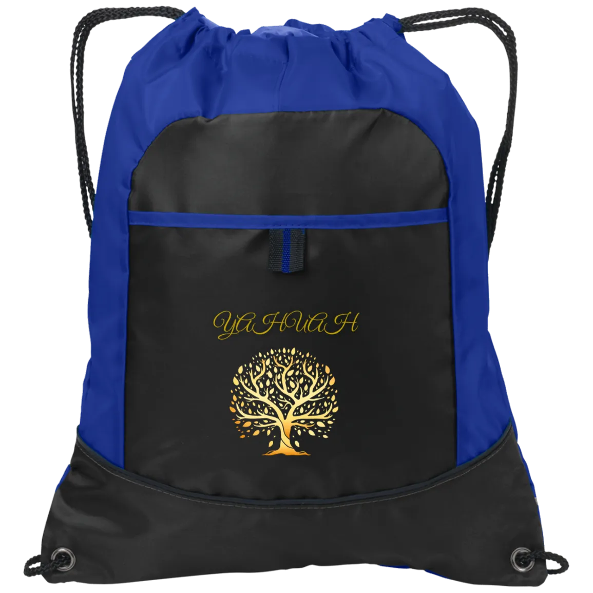 Yahuah-Tree of Life 01 Designer Port & Co. Drawstring Pocket Cinch Shoe Bag (4 colors)