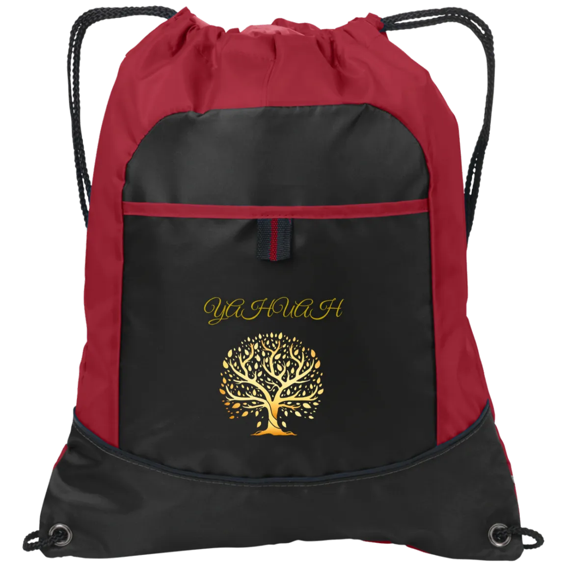 Yahuah-Tree of Life 01 Designer Port & Co. Drawstring Pocket Cinch Shoe Bag (4 colors)