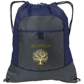 Yahuah-Tree of Life 01 Designer Port & Co. Drawstring Pocket Cinch Shoe Bag (4 colors)