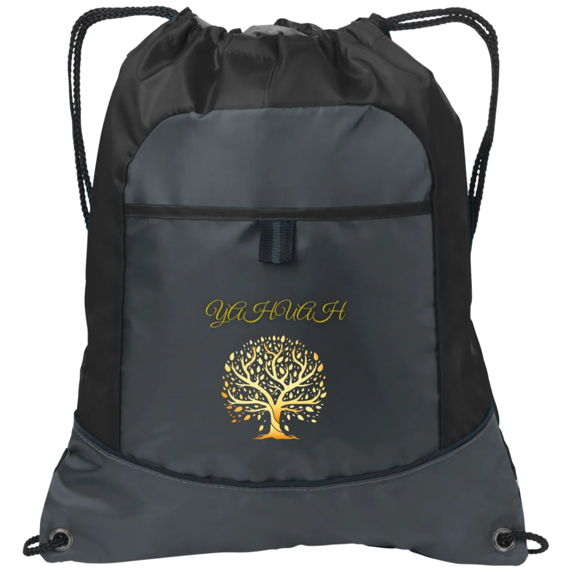 Yahuah-Tree of Life 01 Designer Port & Co. Drawstring Pocket Cinch Shoe Bag (4 colors)